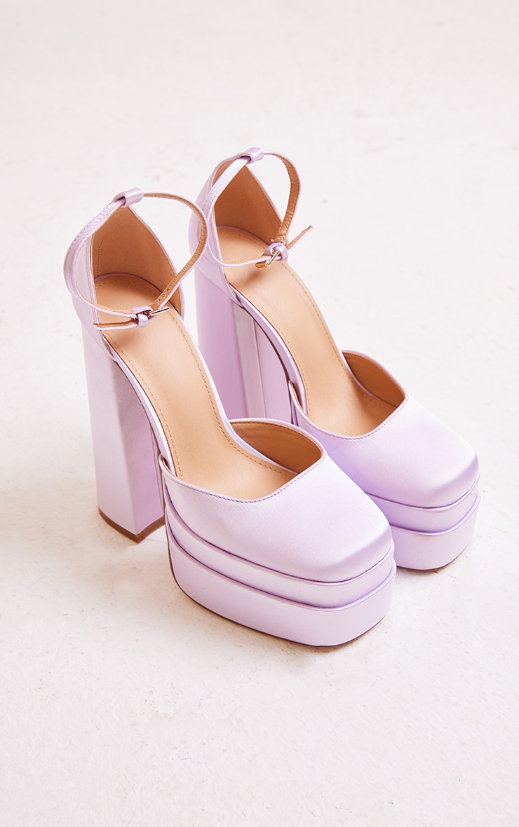 Lilac platform heels store
