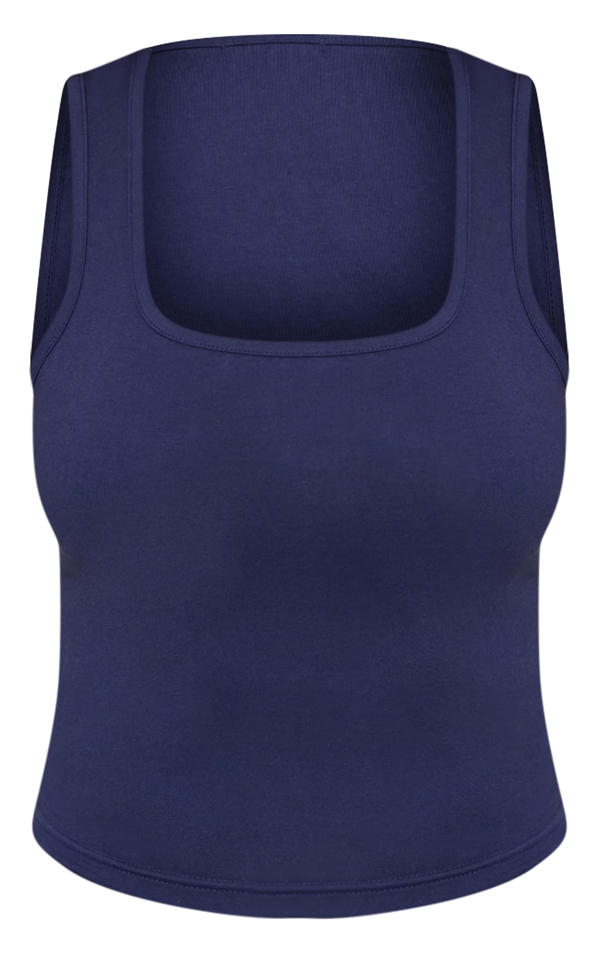 Shape Navy Scoop Neck Vest Top image 5
