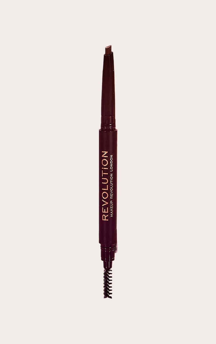 Makeup Revolution Crayon duo Brow Definer Medium Brown image 2