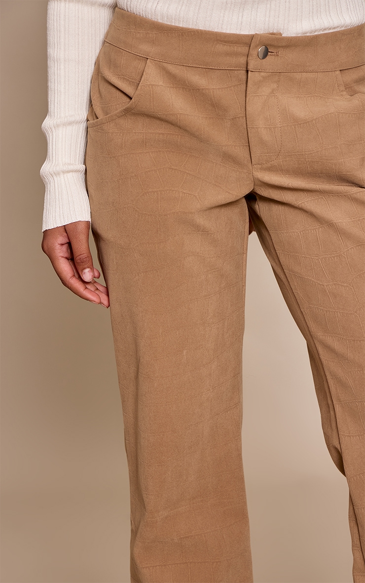 Petite Stone Suede Low Rise Flares  image 4