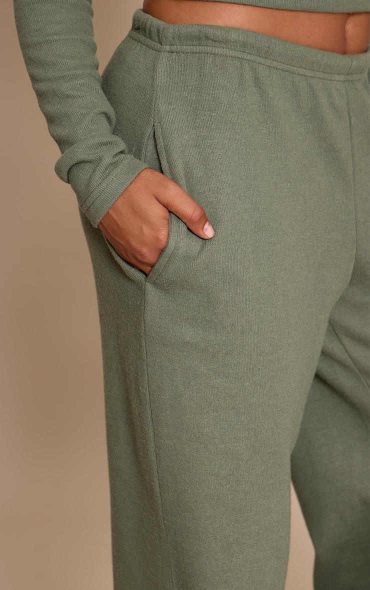 Petite Teal Super Soft Low Rise Drawstring Pants image 4