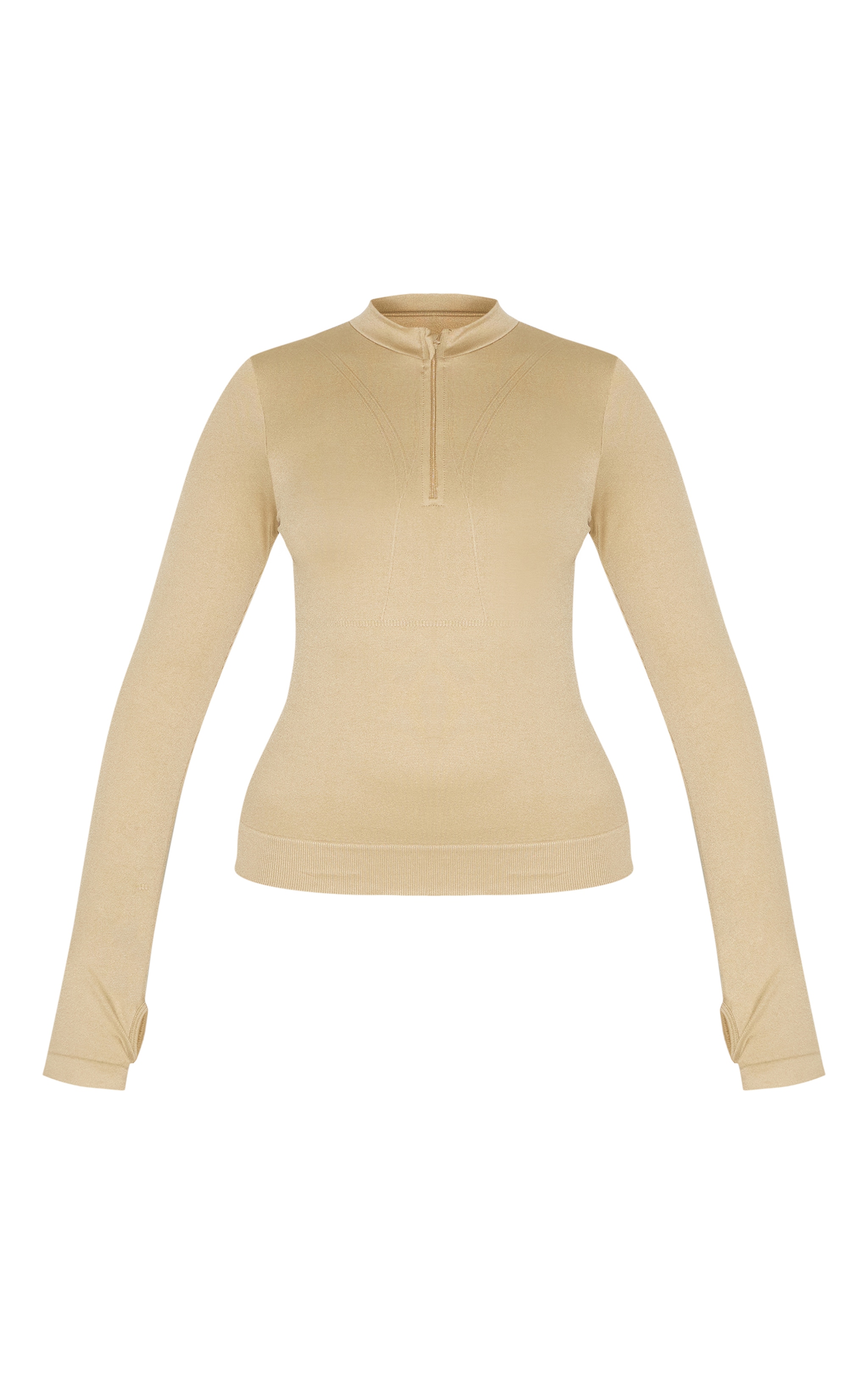 Olive Seamless Line Detail Fitted Jacket image 5