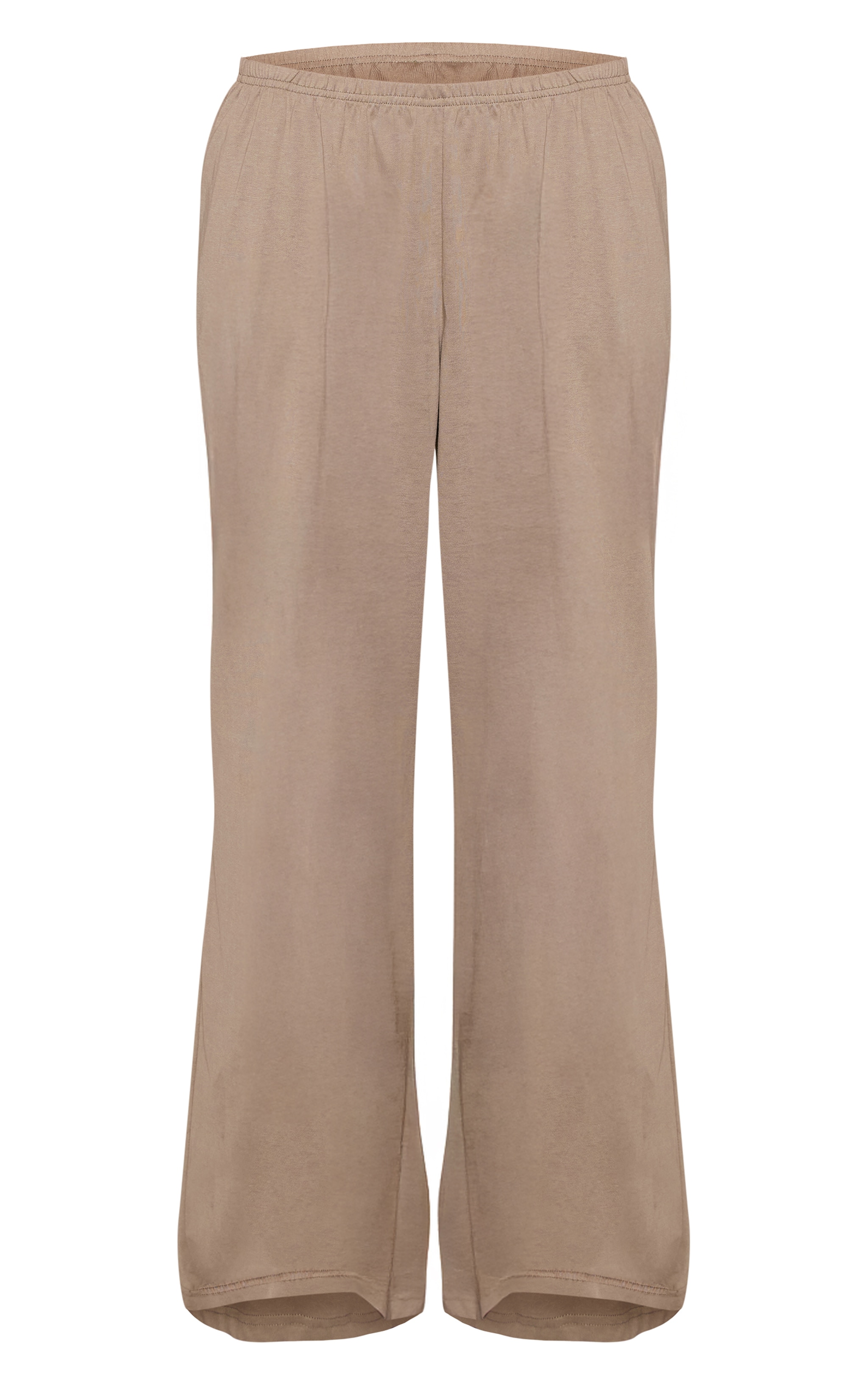 Sage Soft Textured Relaxed Wide Leg Trousers image 5