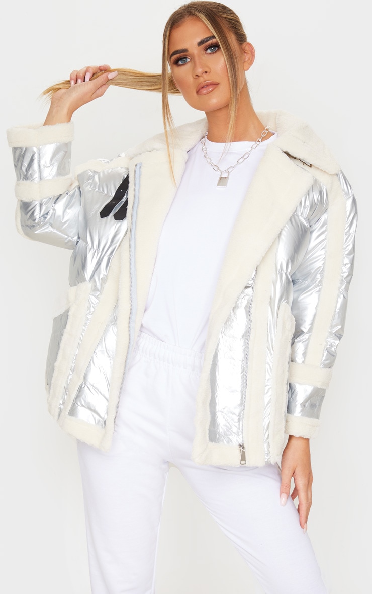 borg panelled jacket