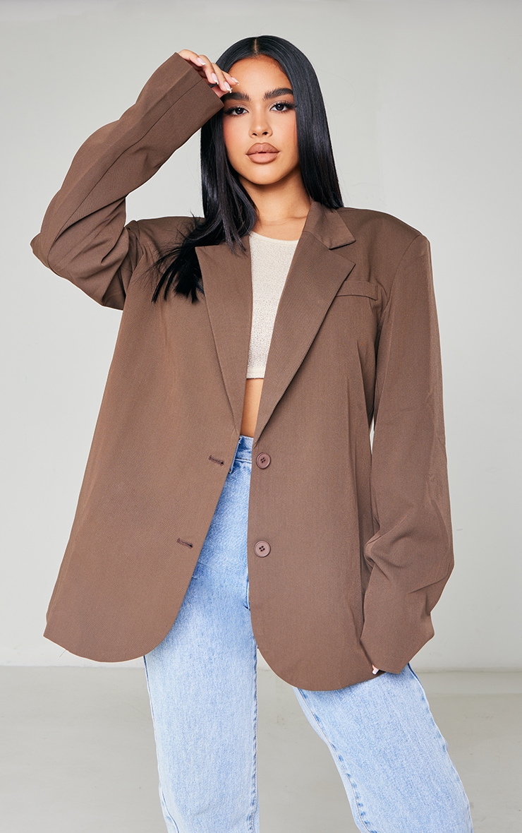 Oversized shoulder pad blazer PrettyLittleThing USA