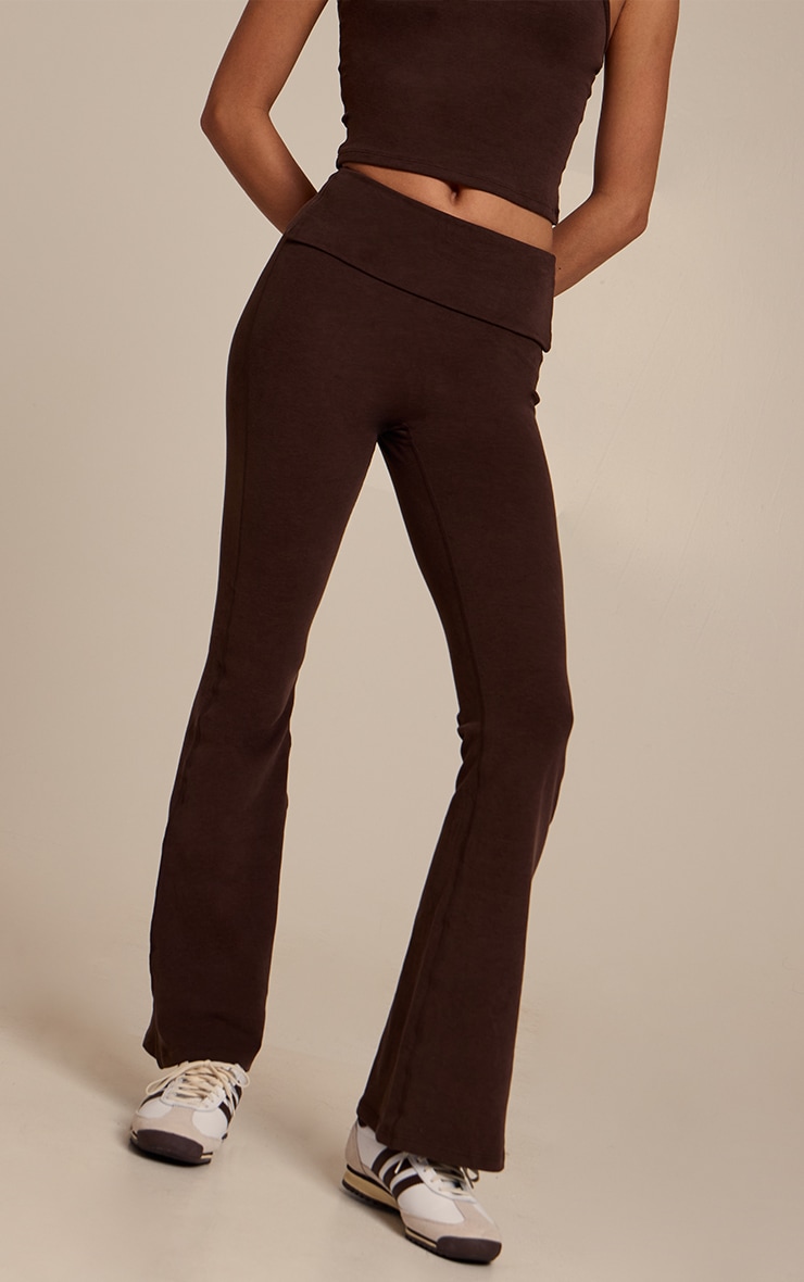 Chocolate Melange Soft Cotton Yoga Pant image 2