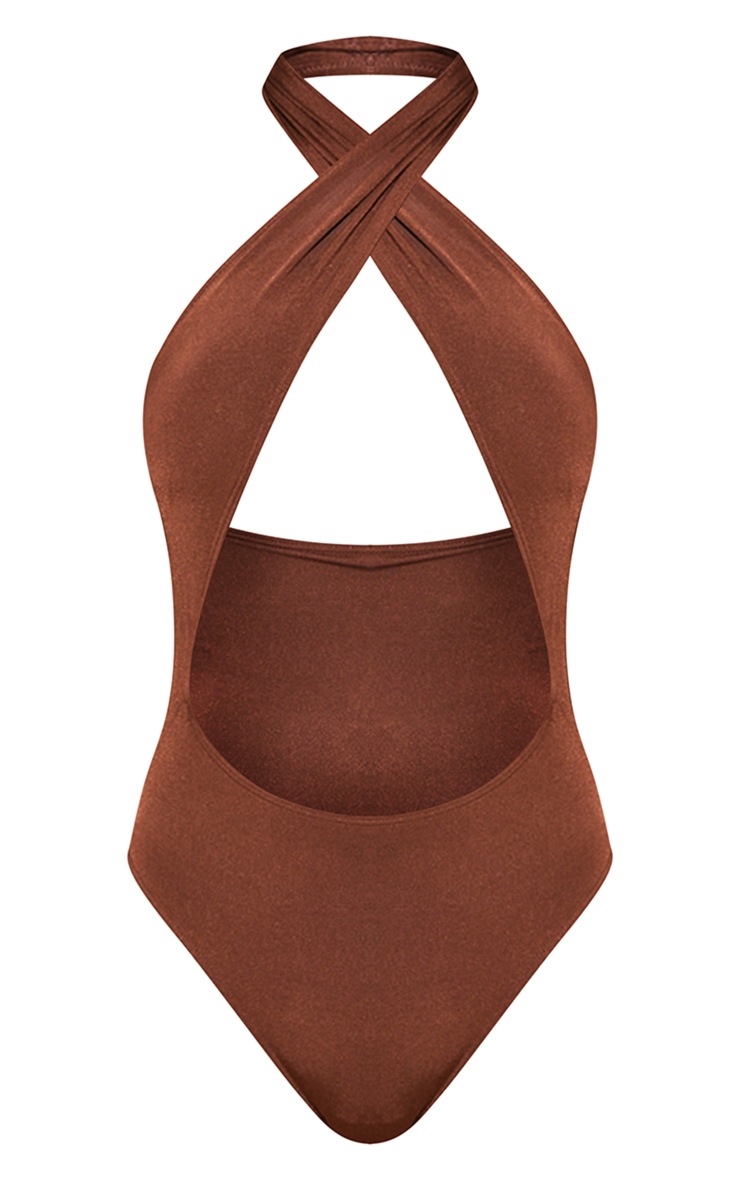 Chocolate Twist Front Seamless Swimsuit image 5