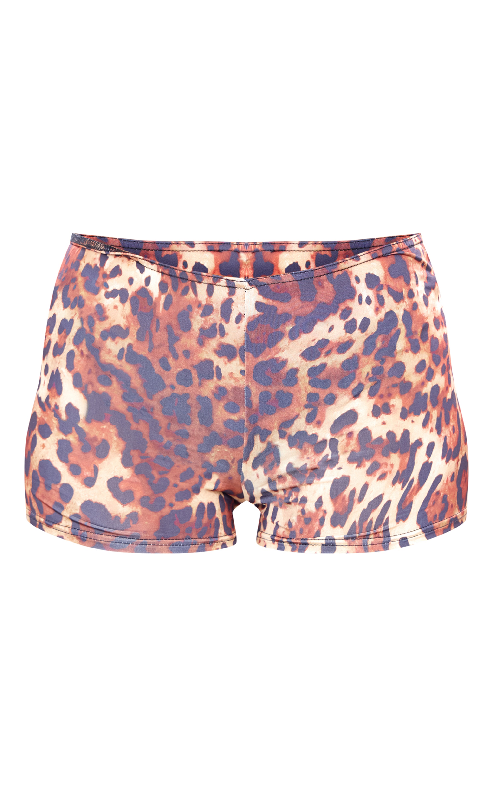 Tall Leopard Print Micro Shorts image 1