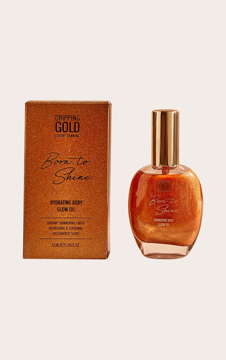 Dripping Gold Born to Shine Hydrating Body Glow Oil Bronze image 3