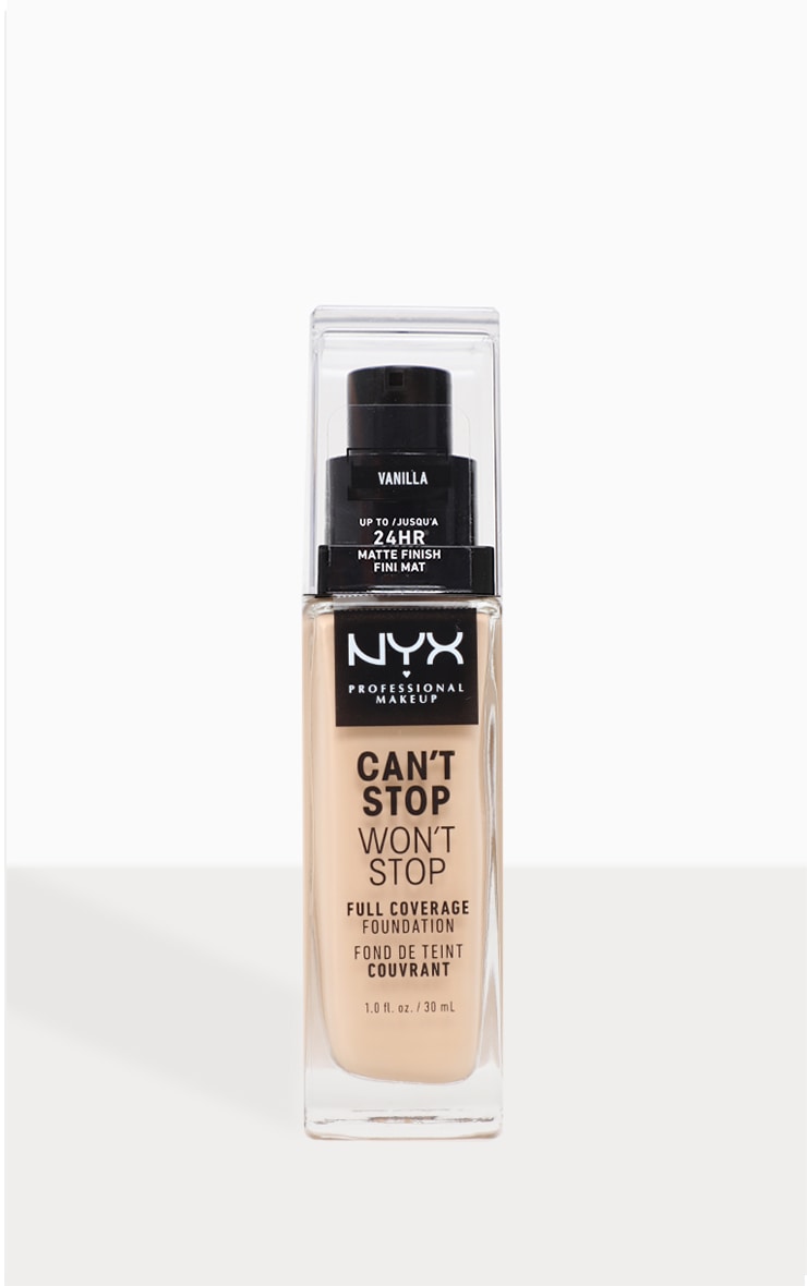 NYX Professional Makeup Can't Stop Won't Stop Full Coverage Foundation Vanilla