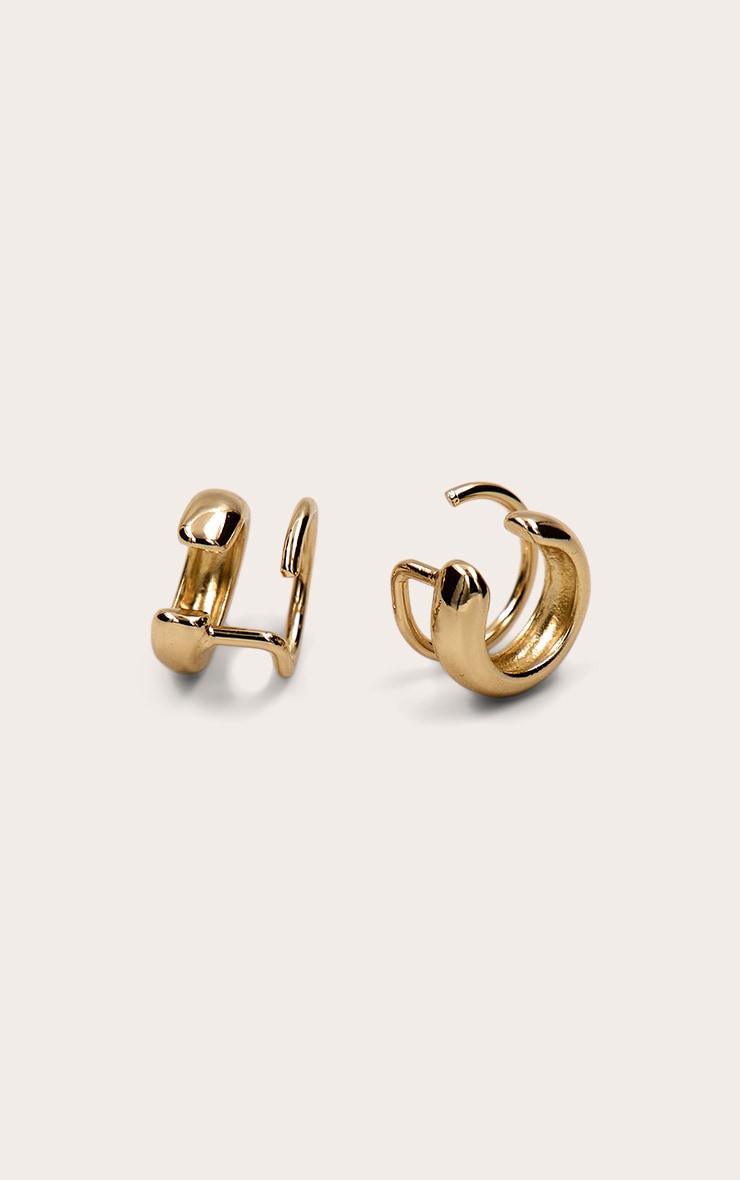 Gold Double Ear Cuff image 3