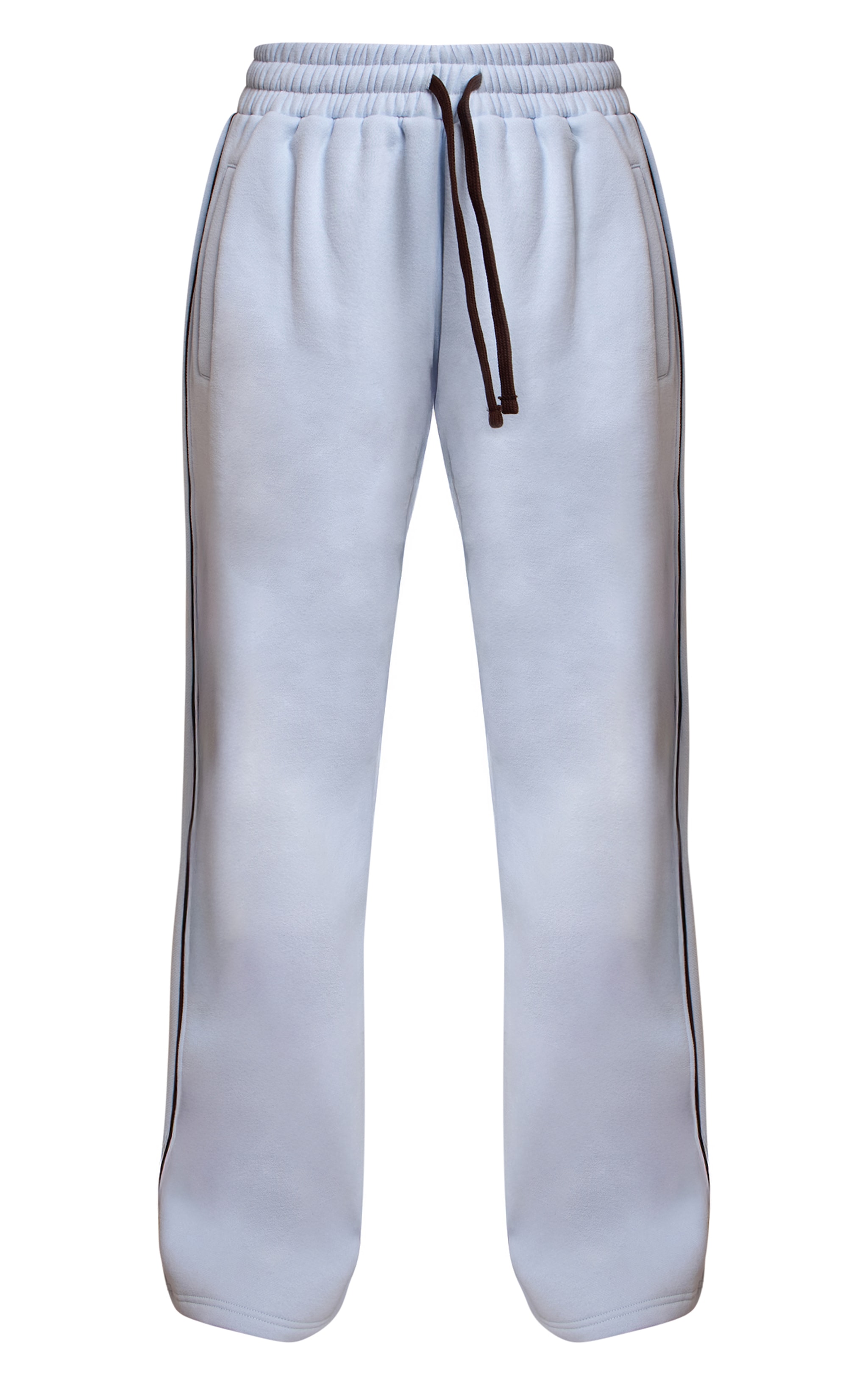 Blue Contrast Wide Leg Sweatpants image 5