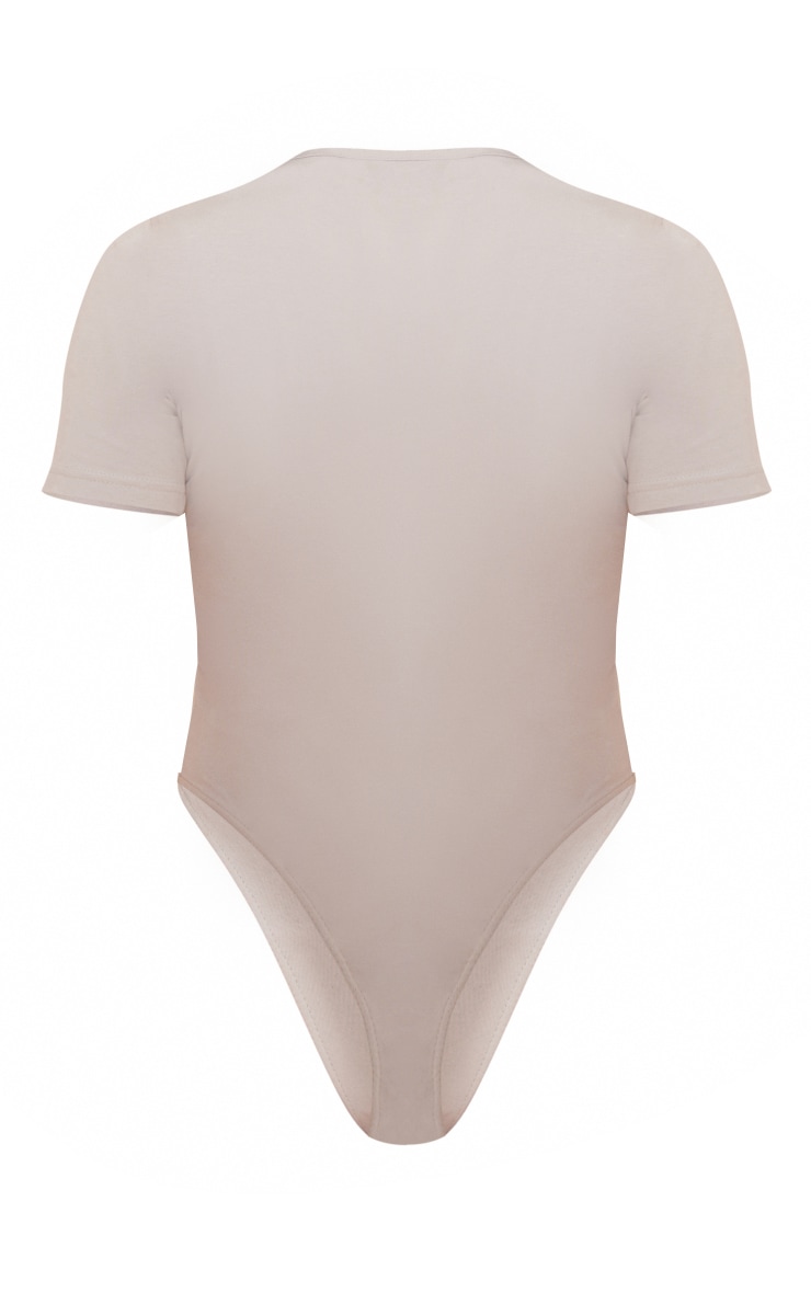 Light Grey Washed Short Sleeve Bodysuit image 6