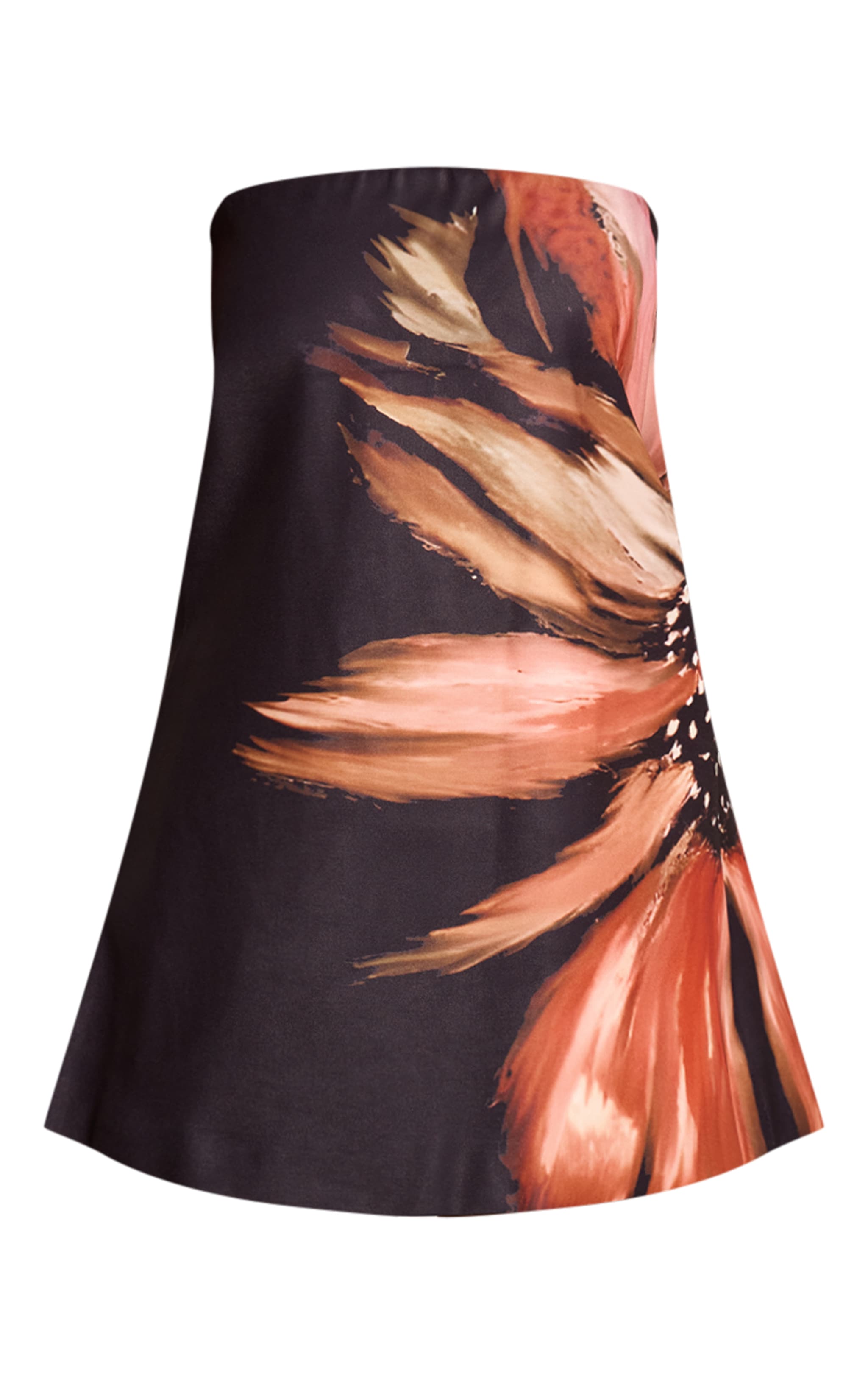 Black Floral Printed Shift Dress image 5