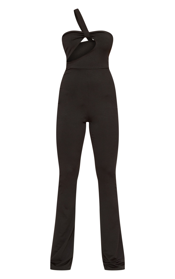 Combinaison De Jeu Abbie Noire Diva Trend - Taille UK 10 - Panneaux Latéraux Découpés