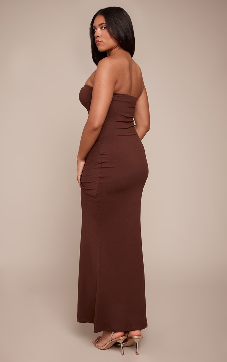 Shape Chocolate Sculpt Bandeau Wrap Drape Maxi Dress image 2