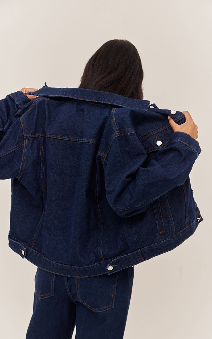 Indigo Oversized Classic Denim Jacket image 2