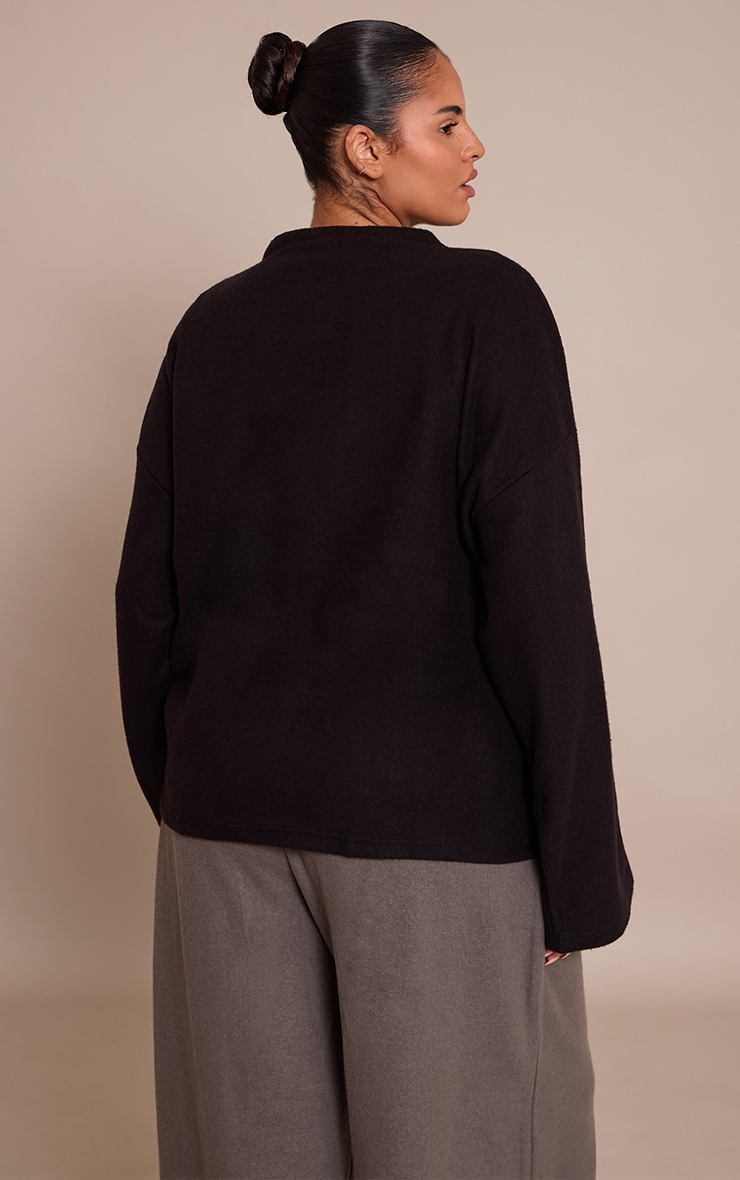 Plus Sweat doux noir à zip image 2
