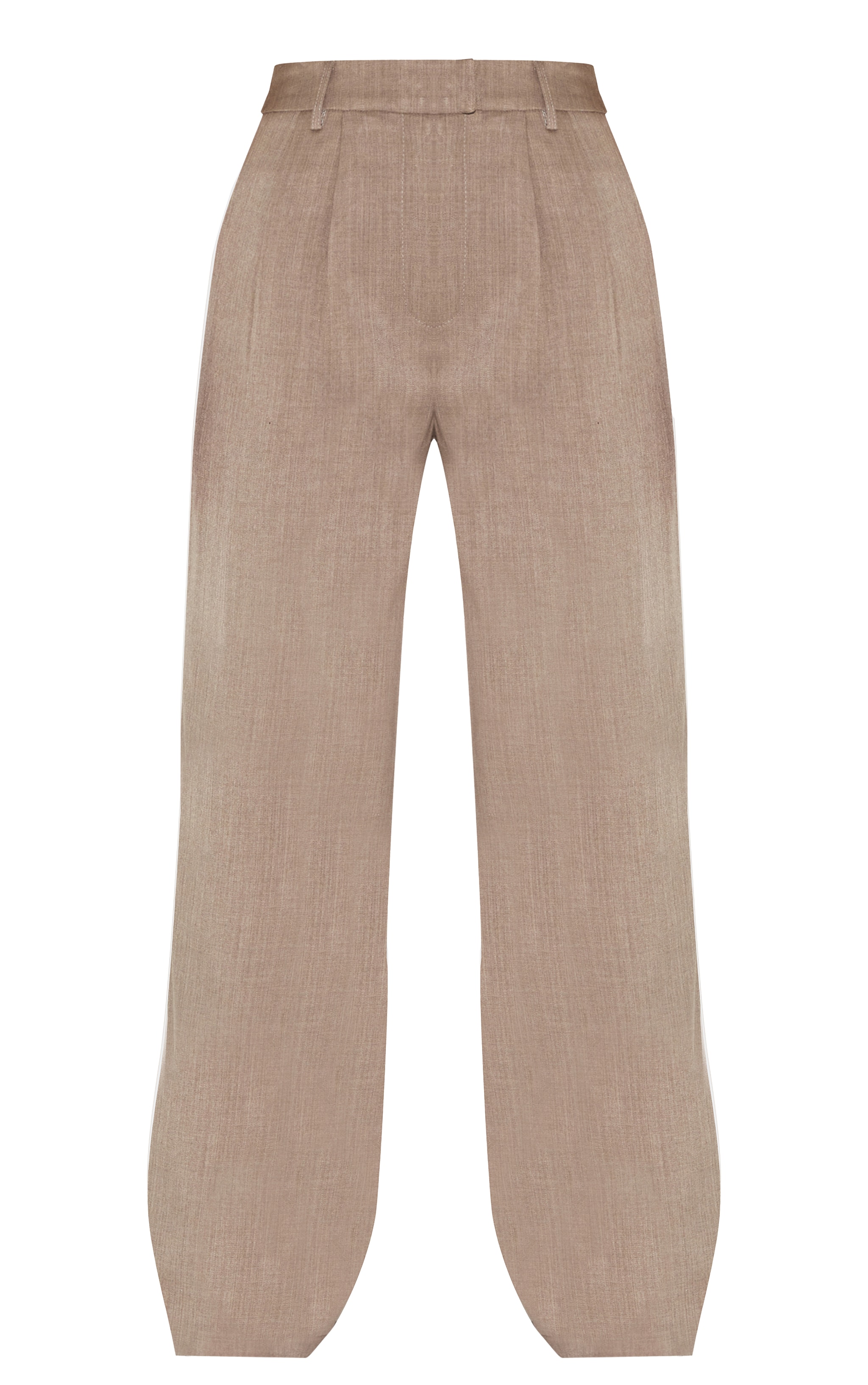 Petite Taupe Wide Leg Tailored Pants image 5