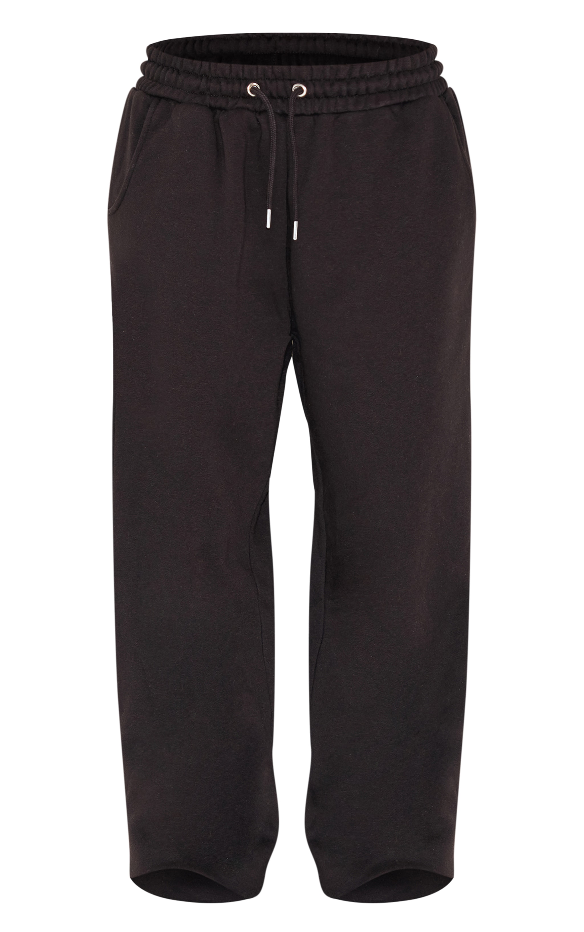 Petite Jogging large noir à taille élastique et cordons ajustables image 5