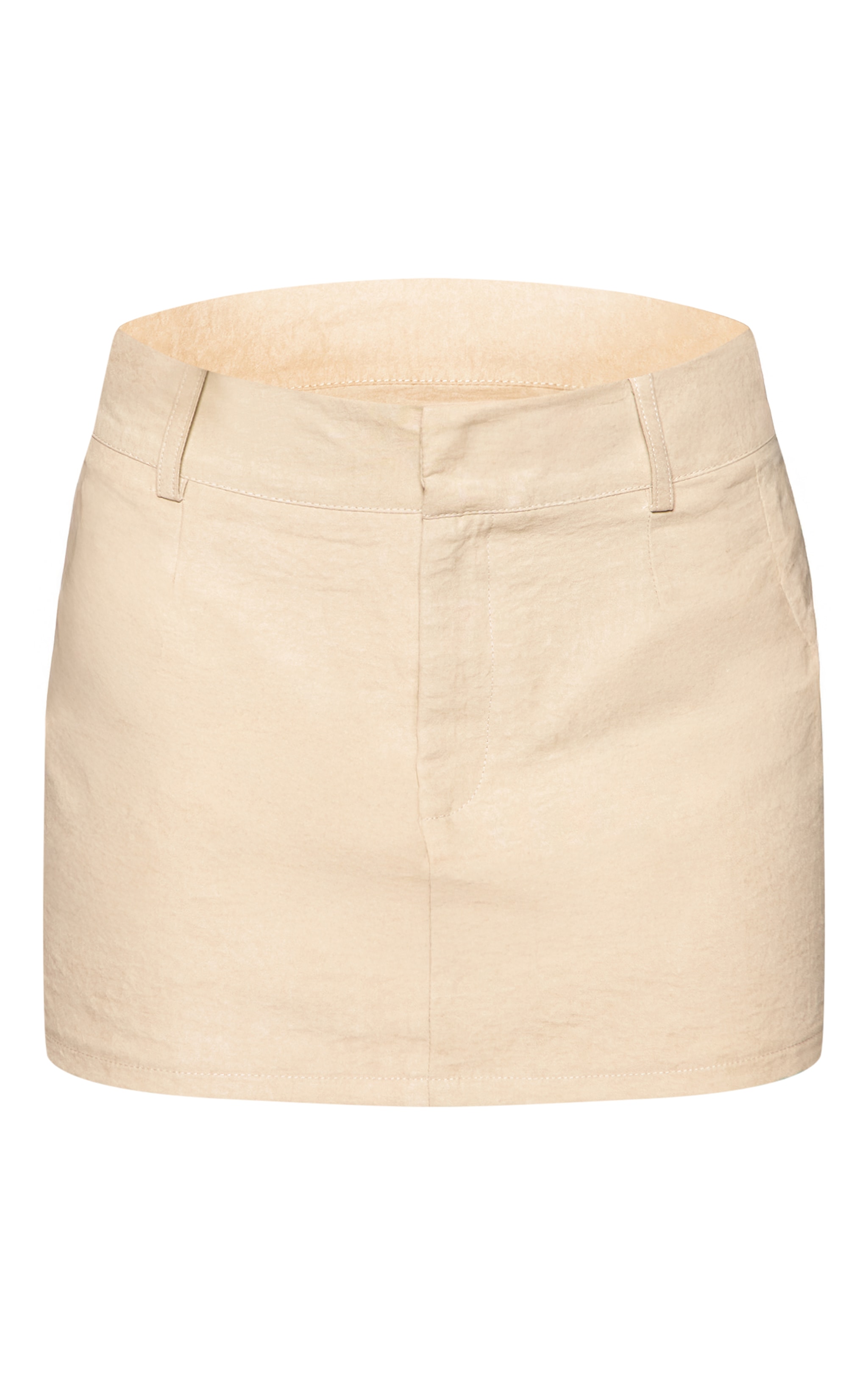 Sage Peach Skin Fitted Mini Skirt image 6