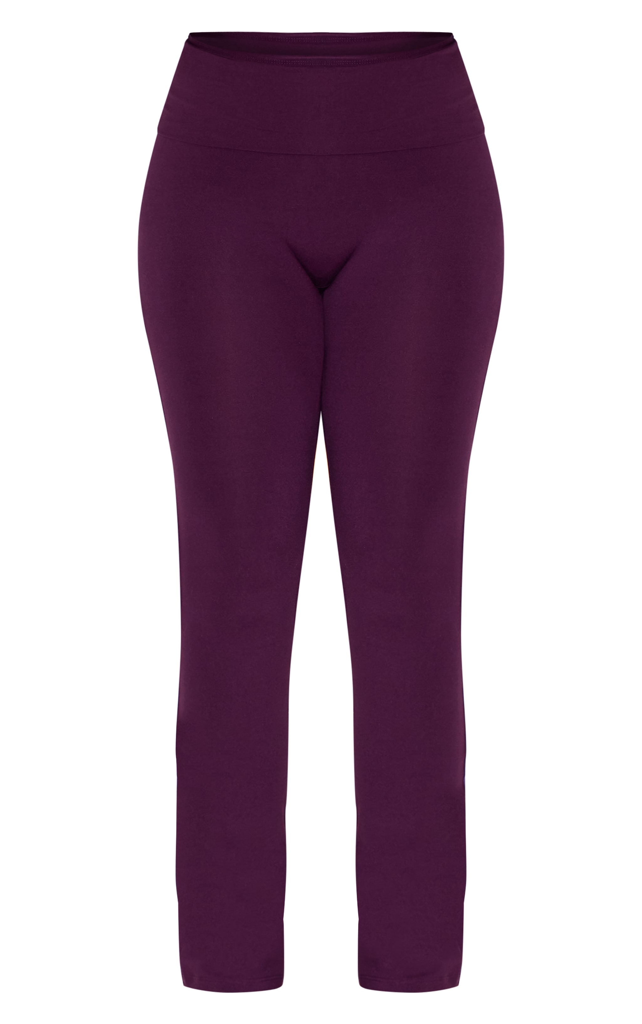 Shape Pantalon flare sculpté prune à taille repliée image 5