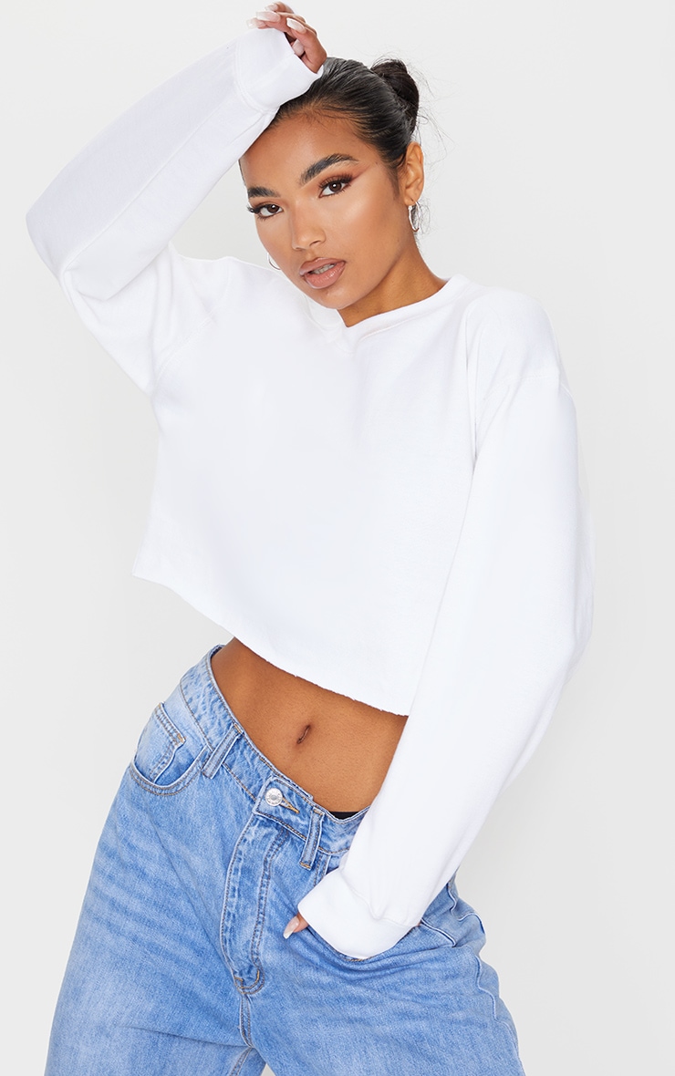 White Ultimate Cropped Sweater