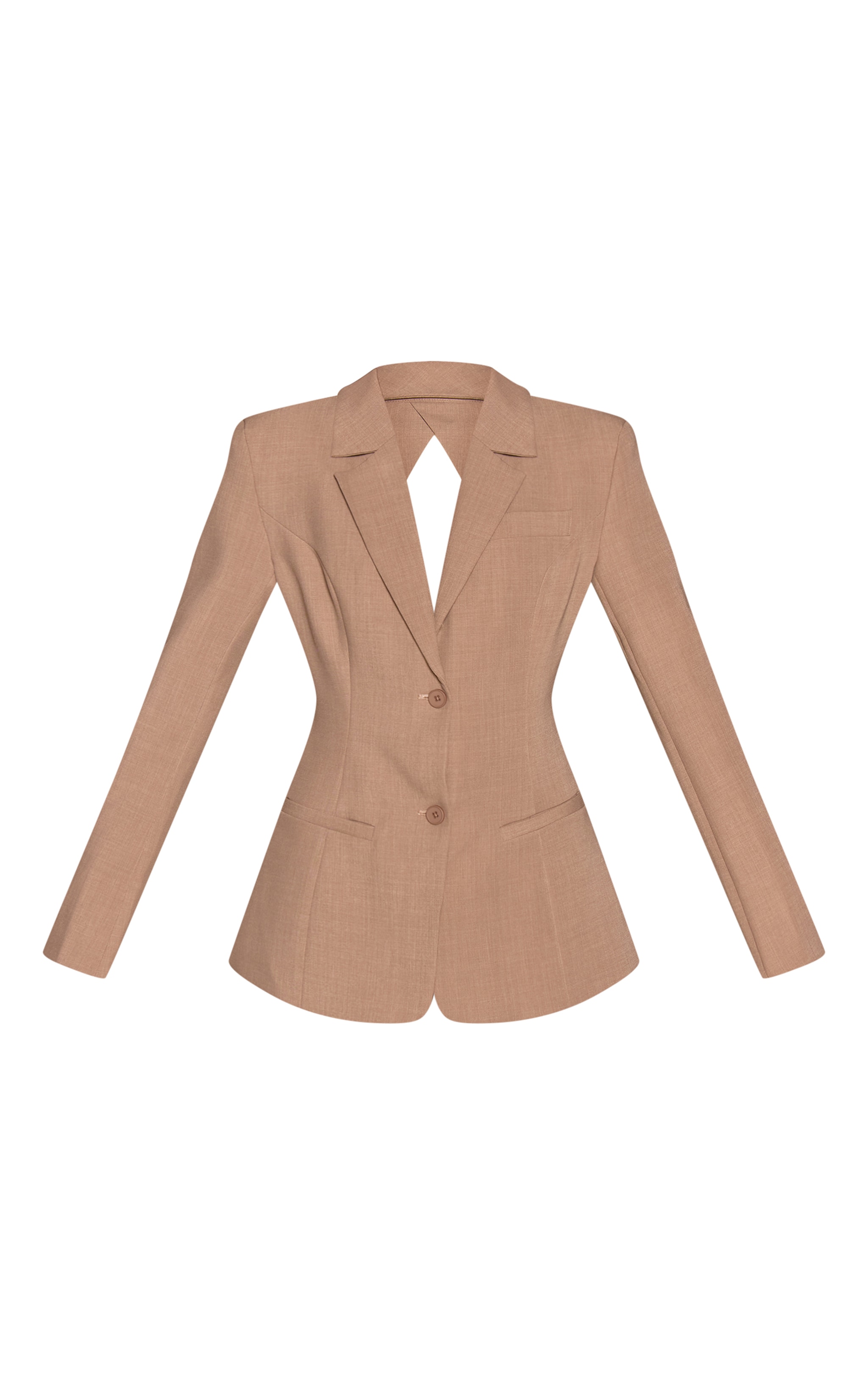 Stone Backless Fitted Blazer image 5