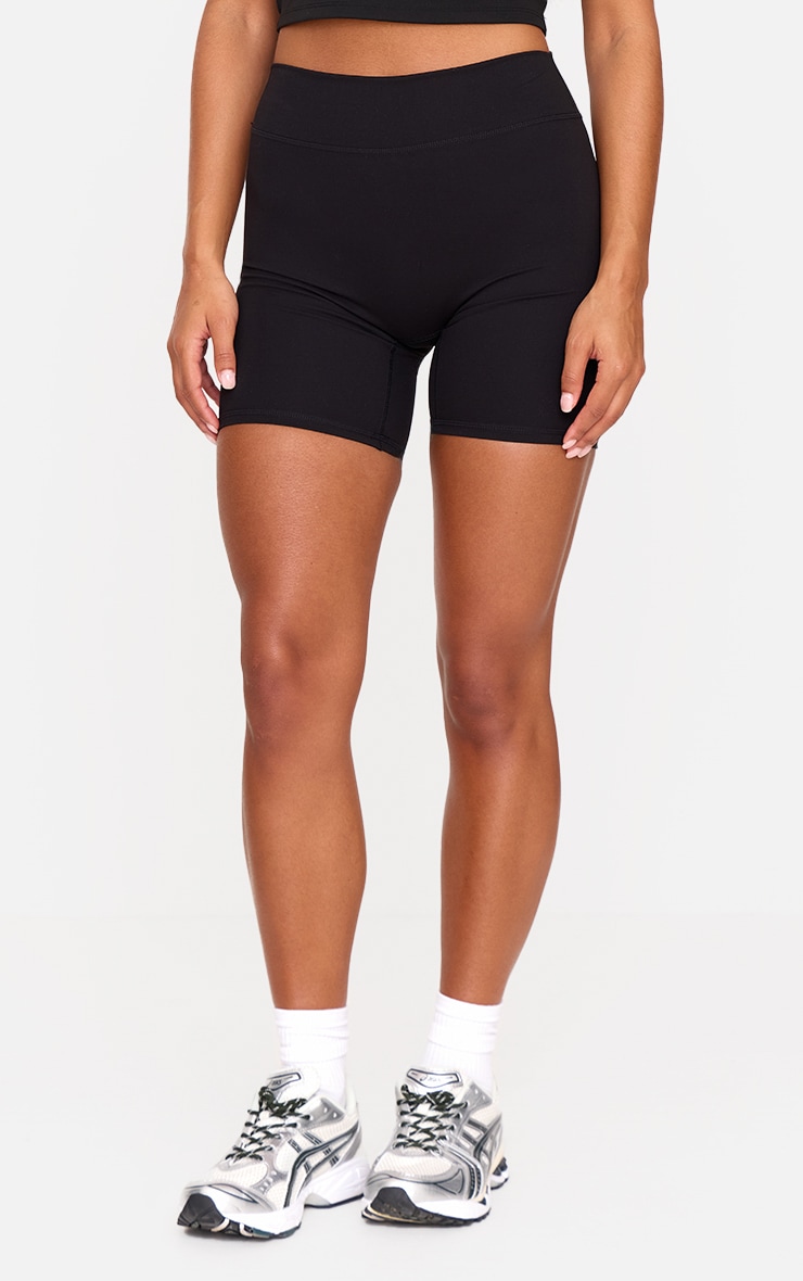 Short de sport en Sculpt noir à taille haute image 2