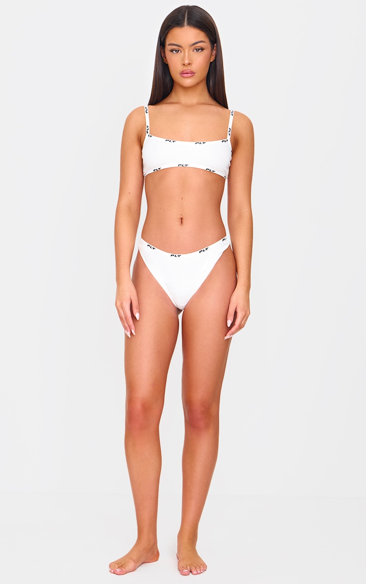 PRETTYLITTLETHING Culotte en jersey blanc image 1