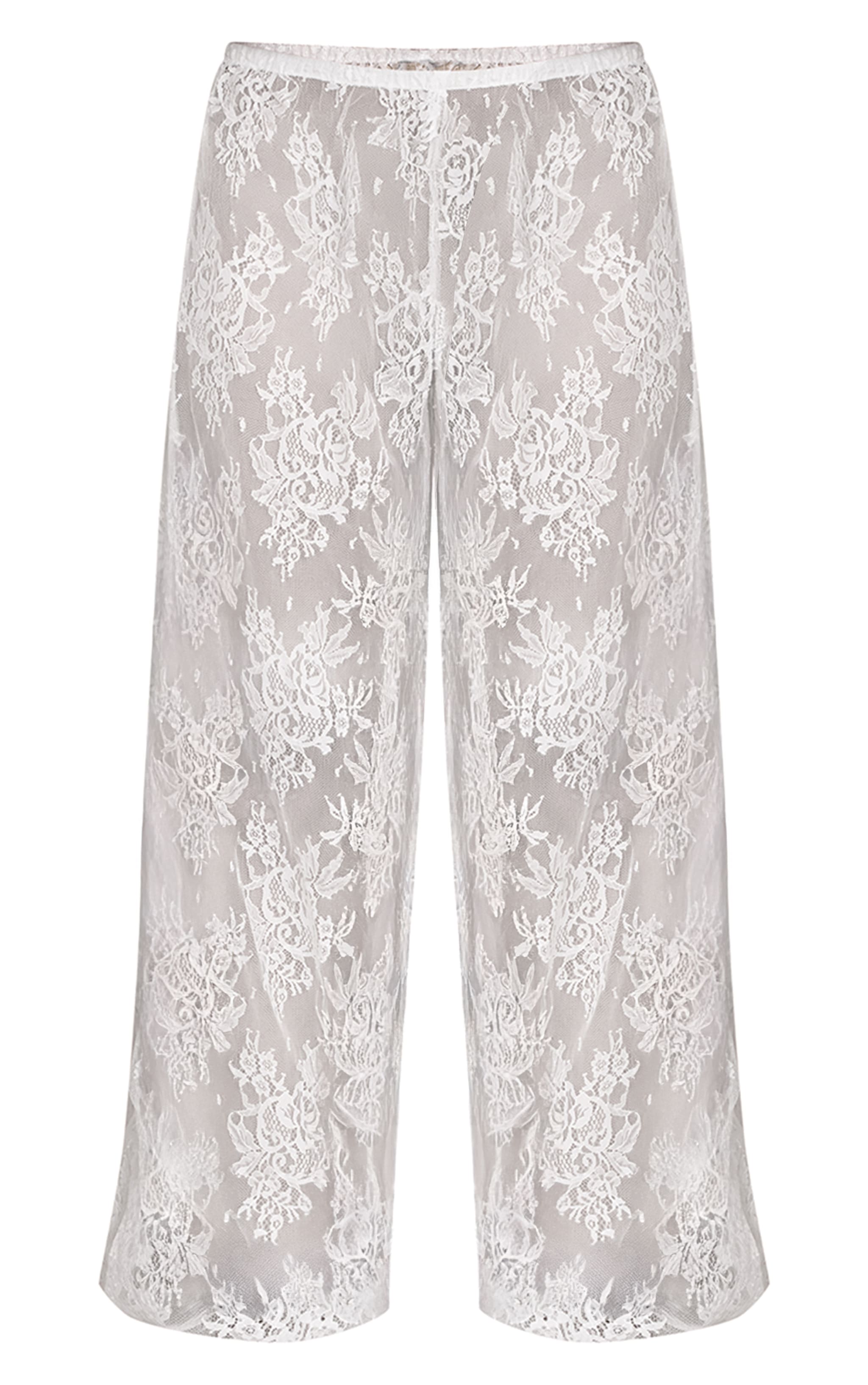 White Lace Balloon Pants  image 5