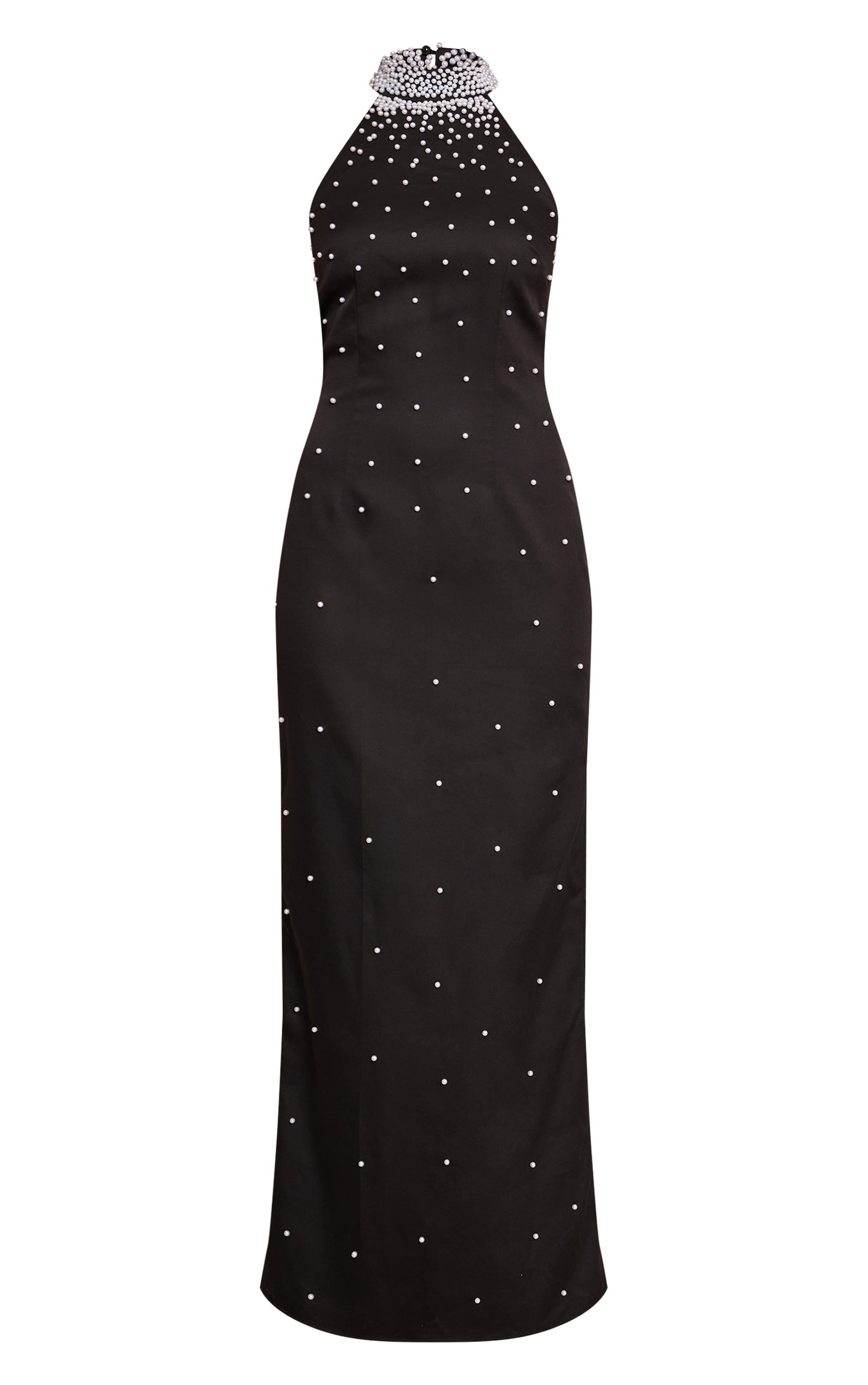 Black Pearl High Neck Sleeveless Maxi Dress image 5