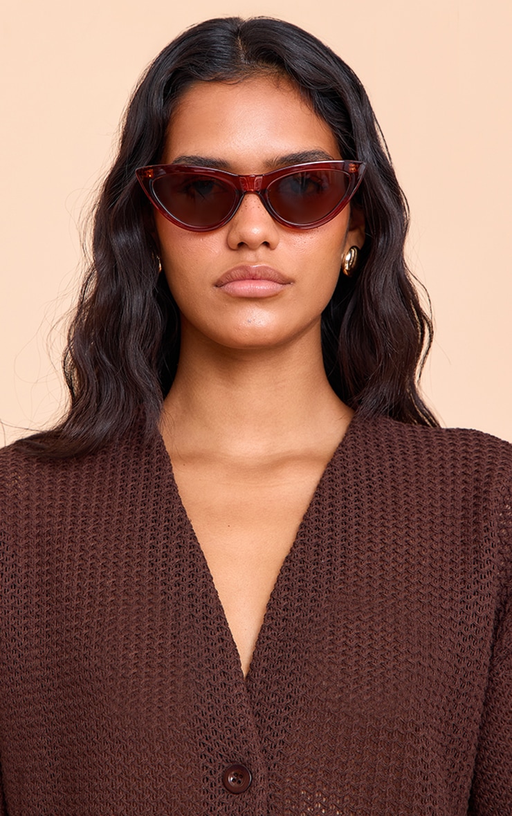 Amber Cat Eye Sunglasses image 1