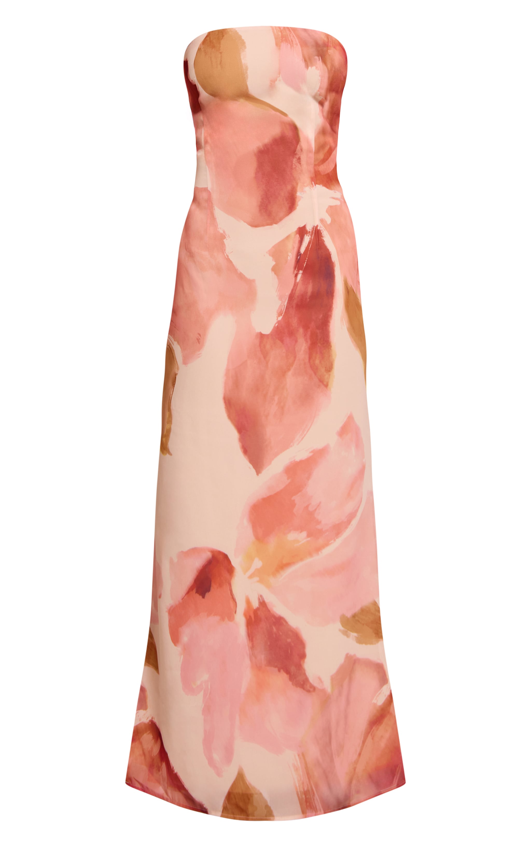 Petite Printed Bandeau Maxi Dress image 5