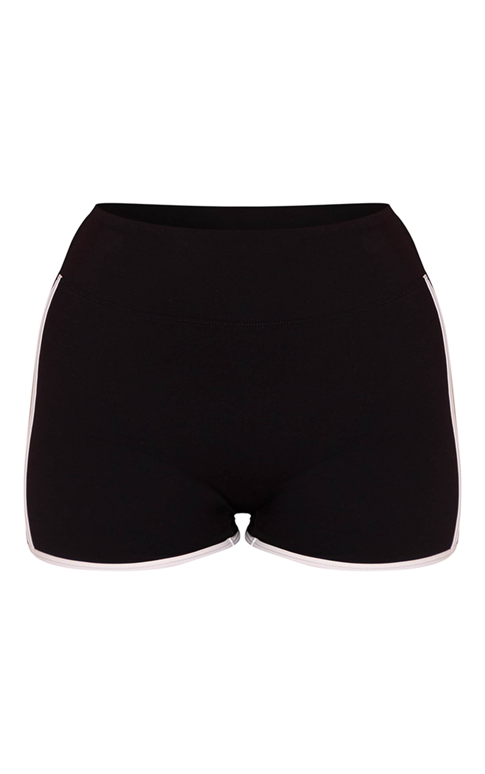 Shape Black Sculpt Contrast Stripe Detail Shorts image 6