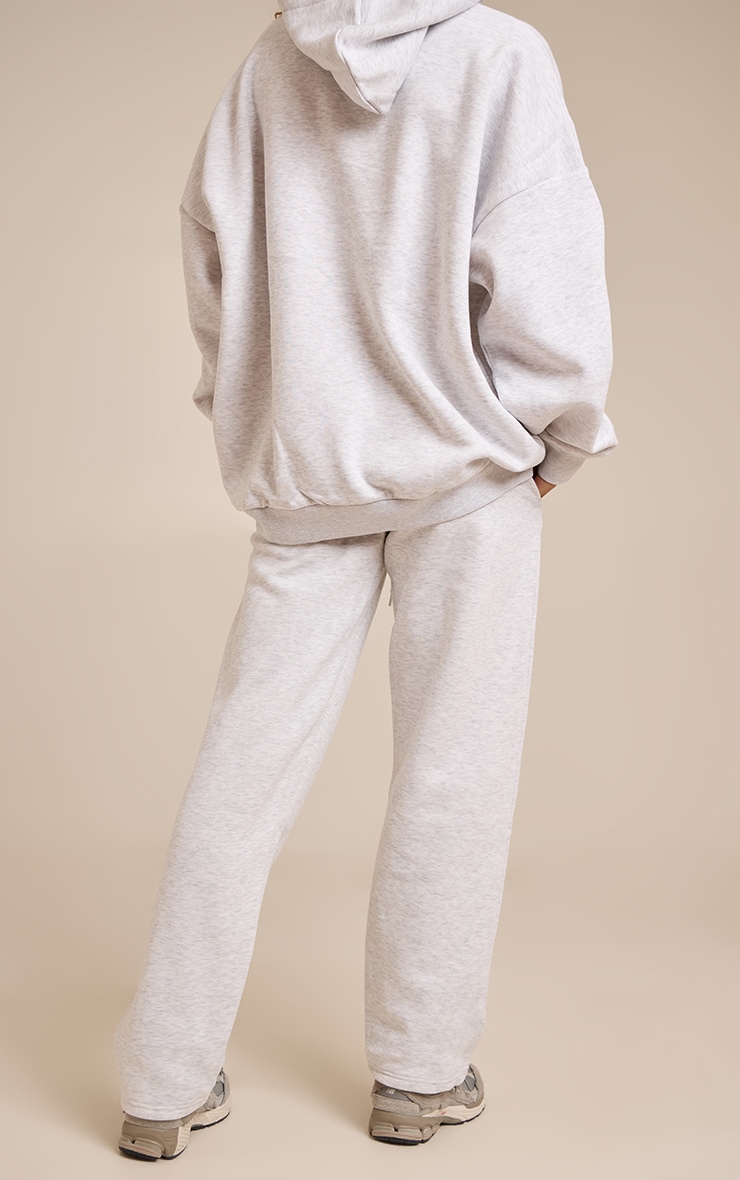 PRETTYLITTLETHING Jogging large gris cendré à logo "PLT" image 3
