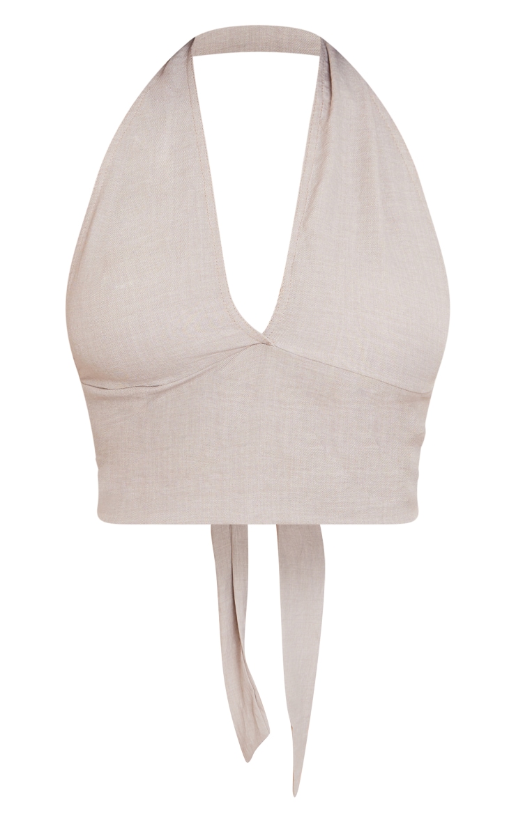 Stone Halter Tie Back Top image 5