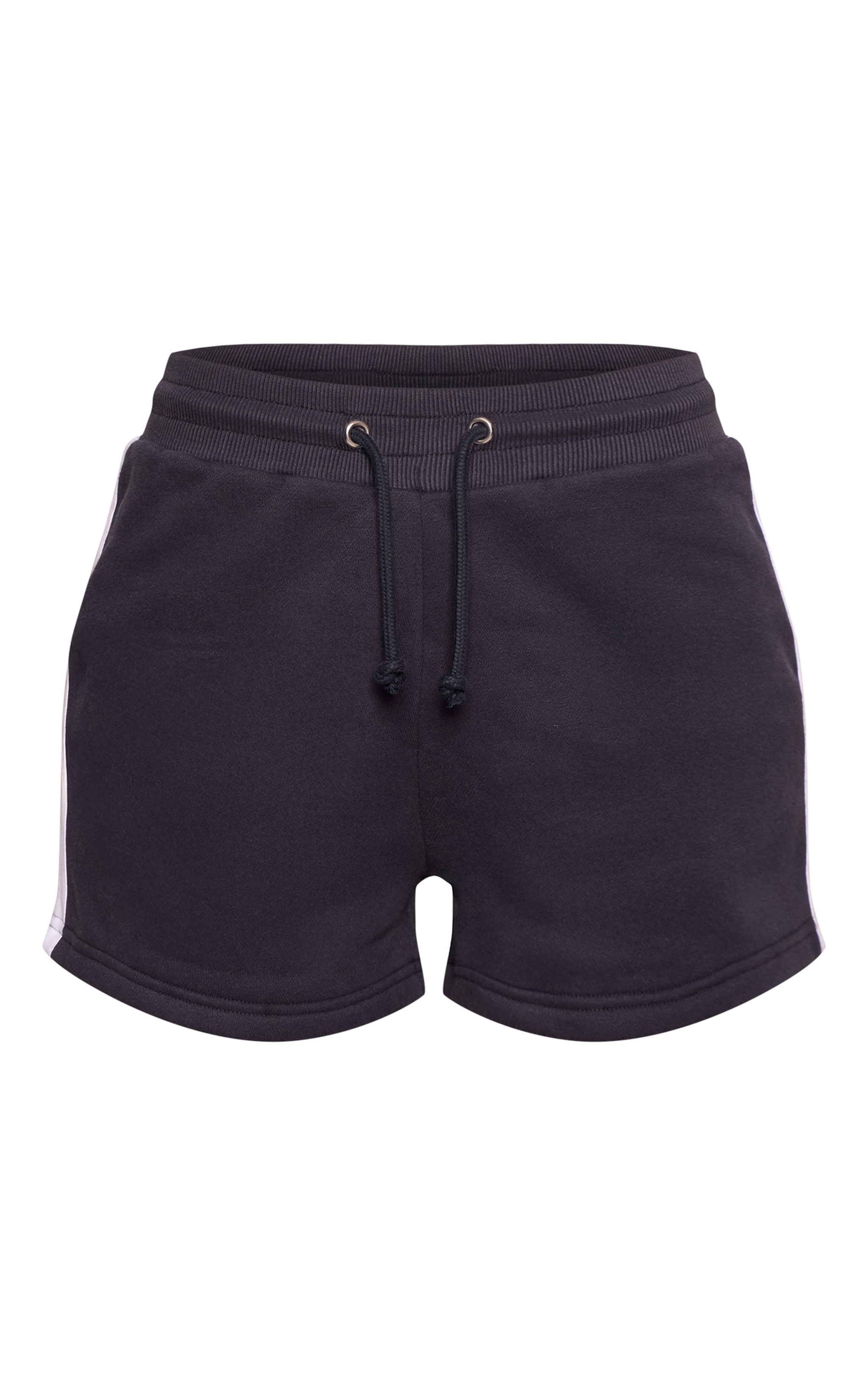 Tall Navy Side Stripe Fitted Sweat Shorts image 6