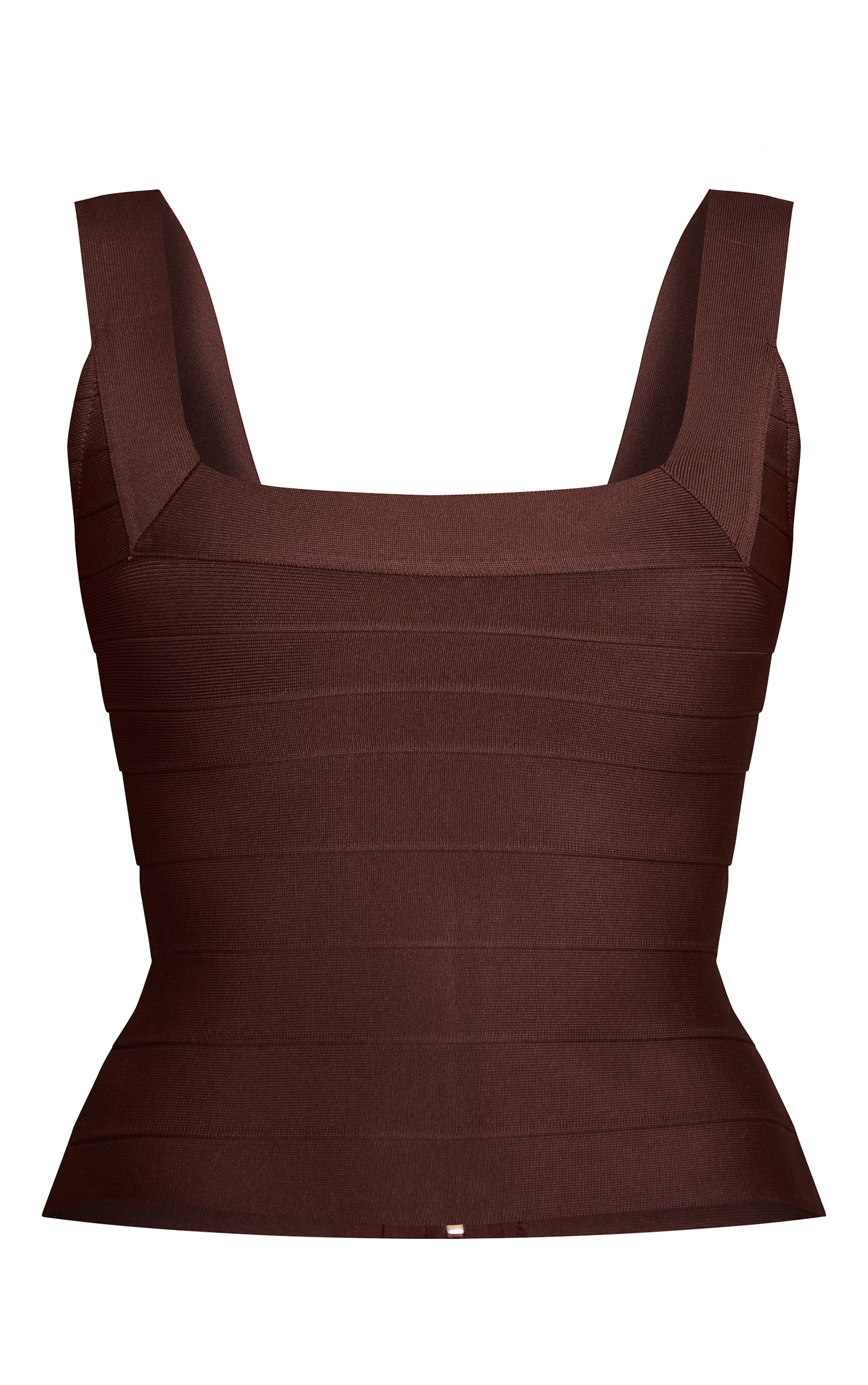 Chocolate Bandage Square Neck Corset image 5