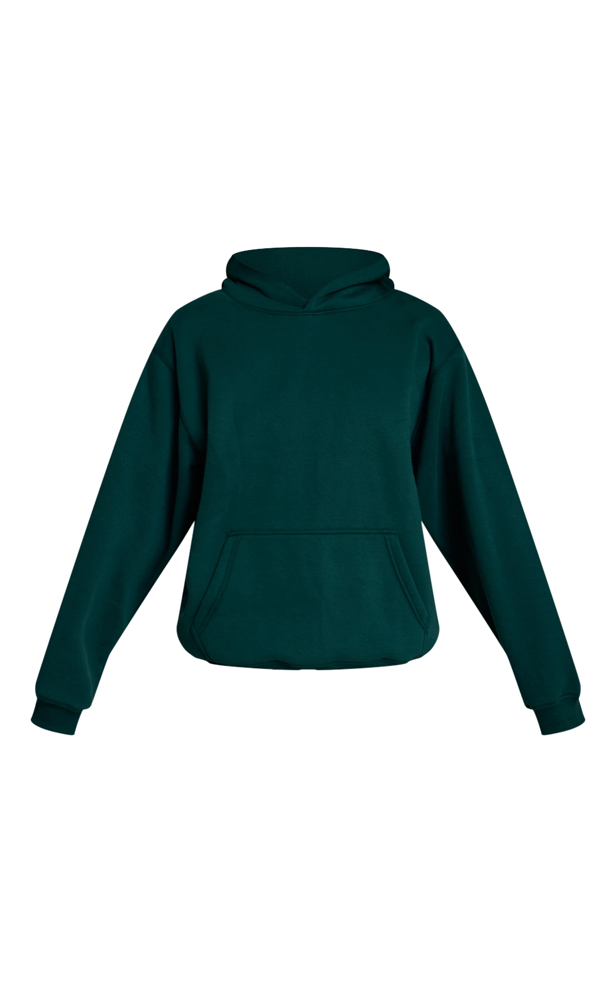 Hoodie pullover en coton polaire vert sapin image 5