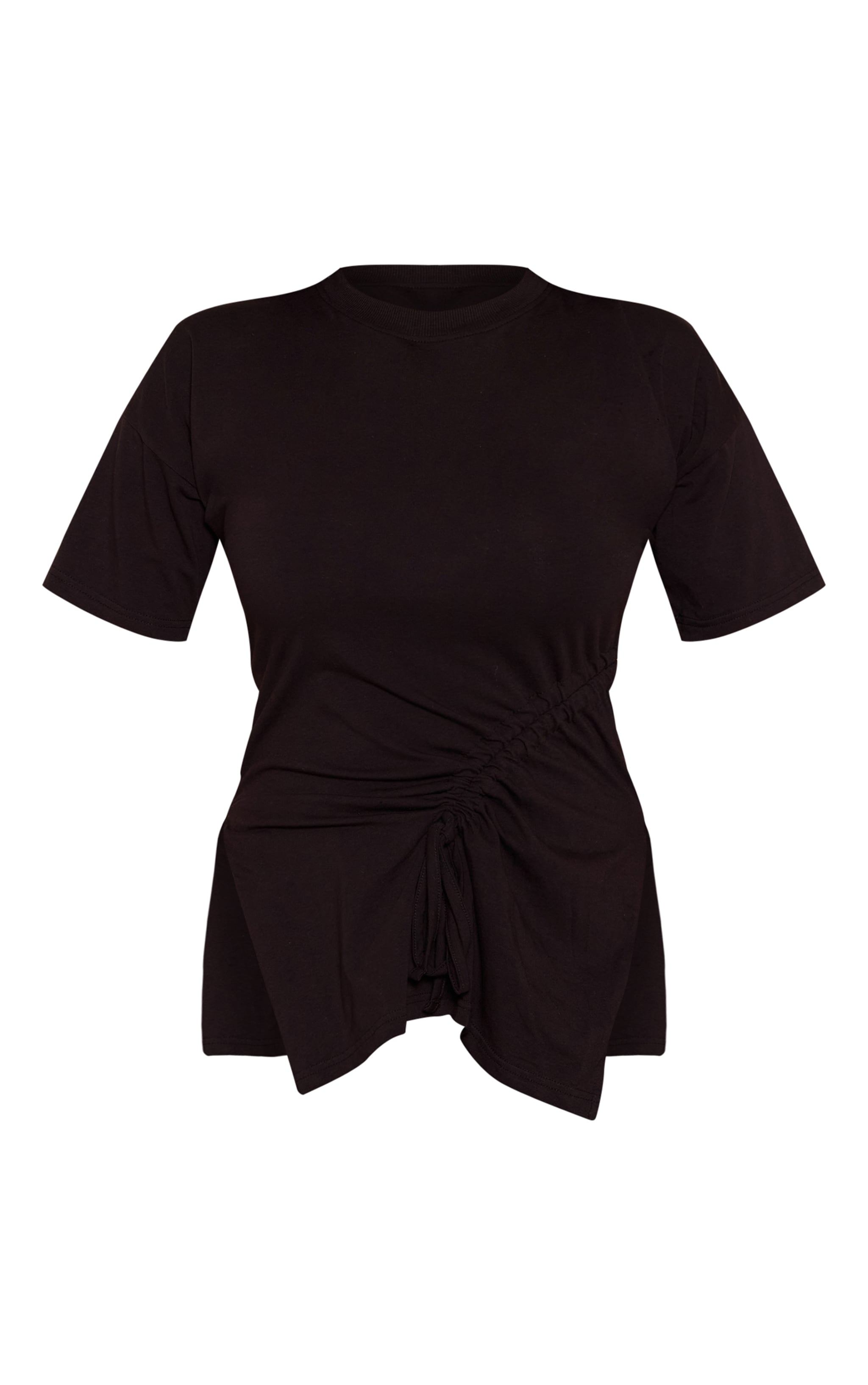 Shape Black Ruched Side Top  image 5