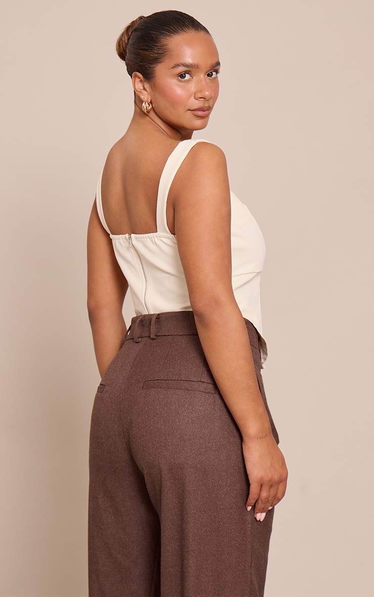 Shape Cream square neck Corset Top image 2