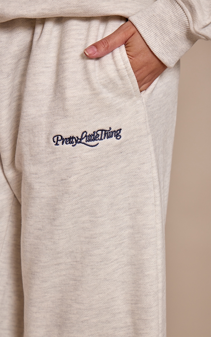 PLT Ash Grey 440 GSM Heavyweight Cotton Loopback Cuffed Sweatpants  image 4