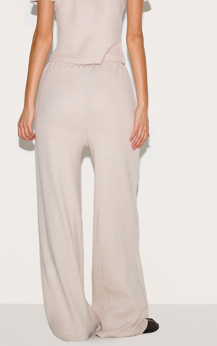 Pantalon droit côtelé brossé argile à boutons image 3