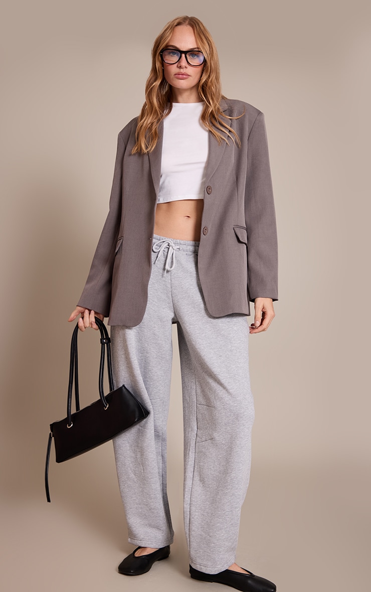 Charcoal Oversized Blazer image 3