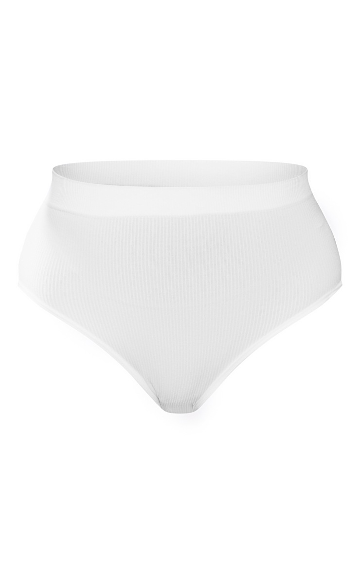 White Seamless High Waisted Panties PrettyLittleThing USA