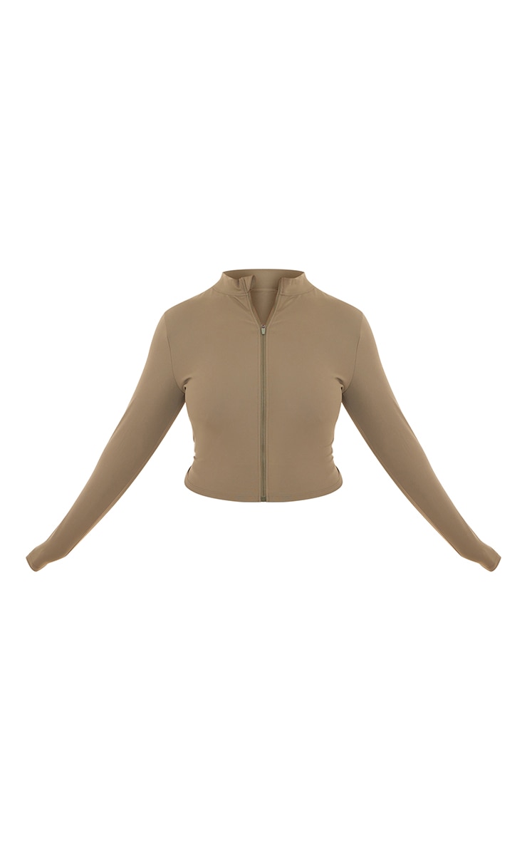 Plus Veste vert olive sculpt basique image 5