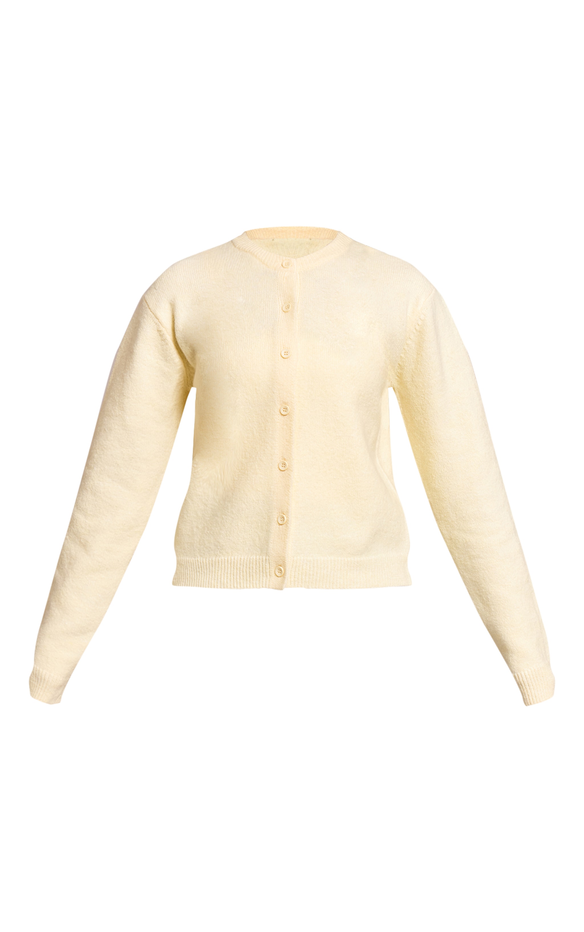 Petite Lemon Knit Button Through Cardigan image 5
