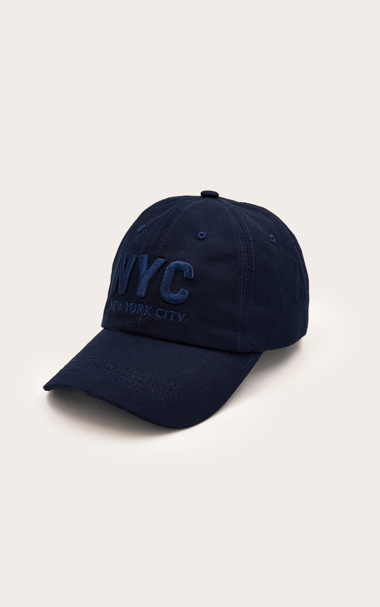 Vintage Navy Embroided Baseball Cap image 2