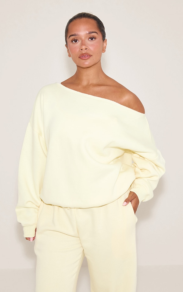 Shape Lemon Sweat Raw Edge Slouch Sweatshirt